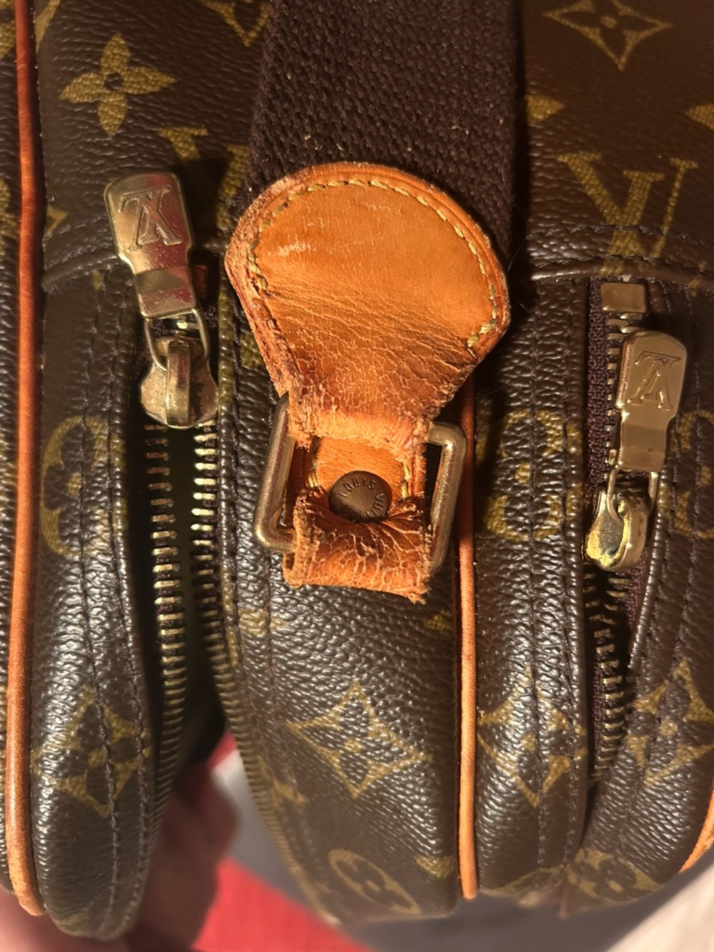Louis Vuitton Monogram Canvas Crossbody Bag in Brown reporter monogram PM vintag - Picture 6 of 8
